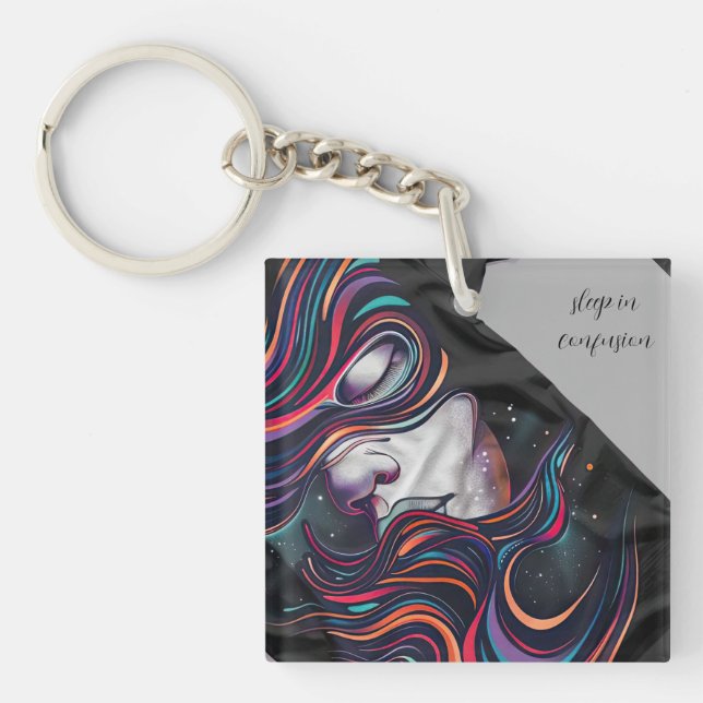 sleep in confusion key ring (Front)