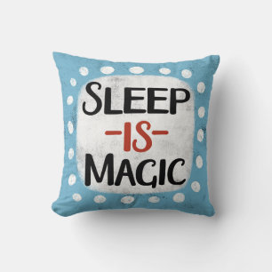 Sleep Is Magic Throw Pillow
