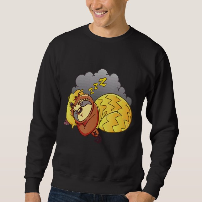 Sleep Like A Sloth State Condition Sleeping Sweatshirt (Front)