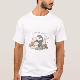 Sleep Lover Five More Minutes Funny Sleep Meme T-Shirt
