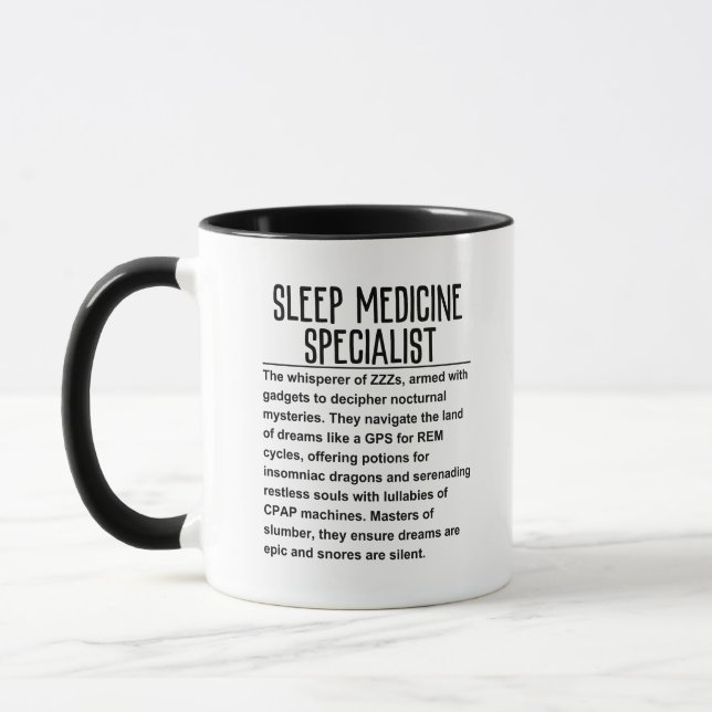 Sleep medicine specialist mug (Left)