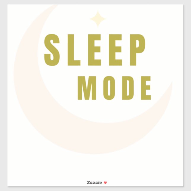Sleep Mode Moon & Star Sticker (Sheet)