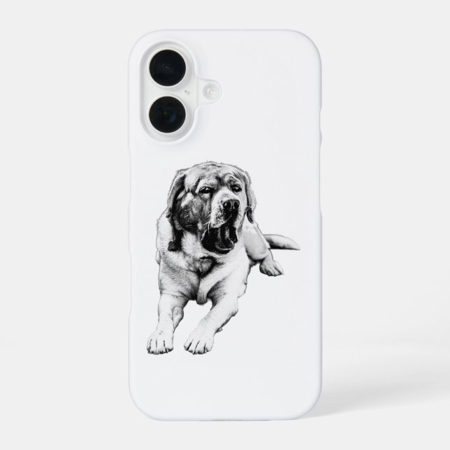 Sleep Mode – Yawning Lab iPhone 16 Case (Back)