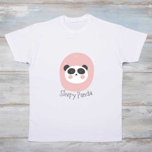 Sleep Panda Printed Modern White baby T-Shirt