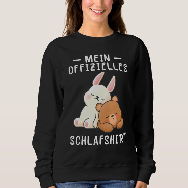 Sleep Pyjamas Nightdress Rabbit Bear Sweatshirt (Front)