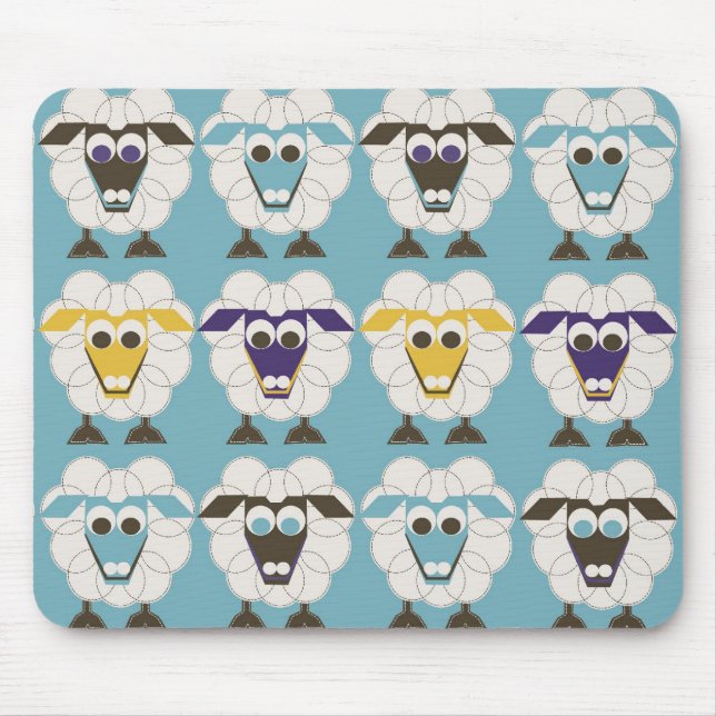 Sleep-Sheep - LONVIG by MINYMO Mouse Pad (Front)