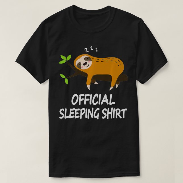 Sleep shirt Pyjamas nightdress sloth gift nightshi (Design Front)