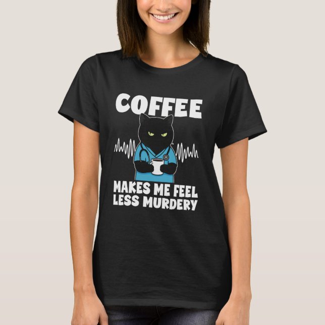 Sleep Technologist Cat RPSGT Funny Sleep Tech T-Shirt (Front)