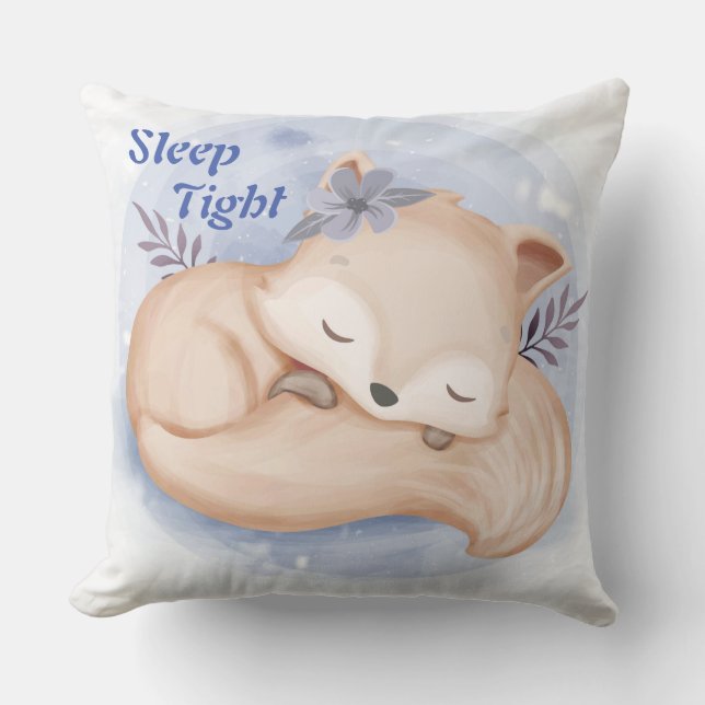 Sleep Tight/All you need is Love Fox Pillow (Front)