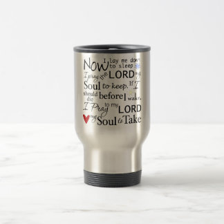 Sleep Time Lords Prayer Now I lay me down to sleep Travel Mug