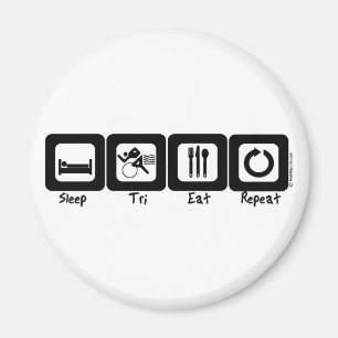 Sleep TrI Eat Repeat Magnet