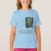 Sleep Vs Snacks The Eternal Struggle T-Shirt