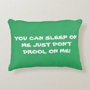 SLEEP WARNING DECORATIVE CUSHION