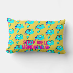 Sleep Well Monday Bear Lumbar Cushion