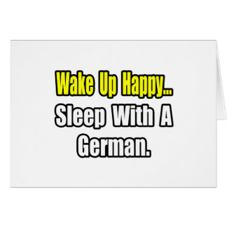 Sleep With a German