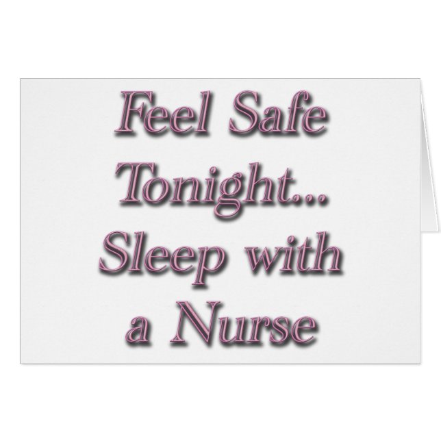 sleep with a nures (Front Horizontal)