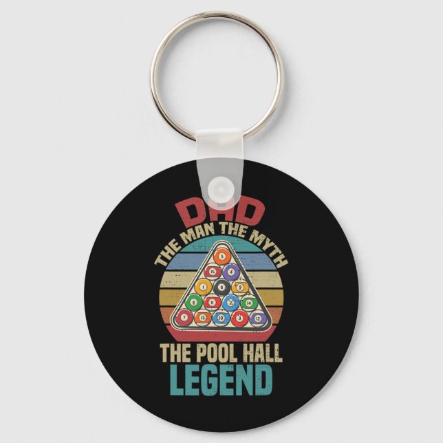 Sleep With A Pool Player Funny Billiards Rack Pool Key Ring (Front)