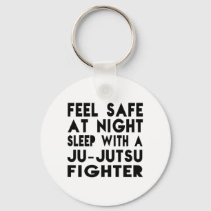 Sleep With Ju-Jutsu Fighter Funny Designs Key Ring