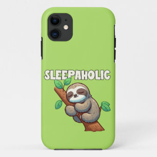 Sleepaholic - Sleep Lovers - Sleeping Sloth Case-Mate iPhone Case