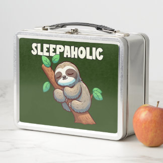 Sleepaholic - Sleep Lovers - Sleeping Sloth Metal Lunch Box