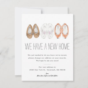 Sleepers New Home   Moving Announcement Card