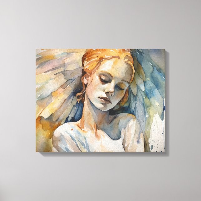 Sleeping Angel Canvas Print (Front)