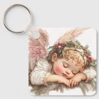 Sleeping Angel Key Ring