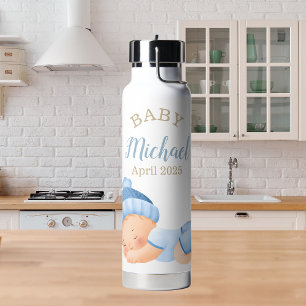 Sleeping Baby Boy Name Water Bottle