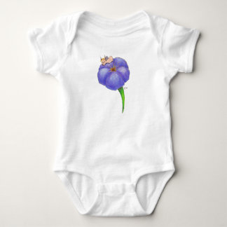Sleeping Baby Fairy On Morning Glory Bodysuit