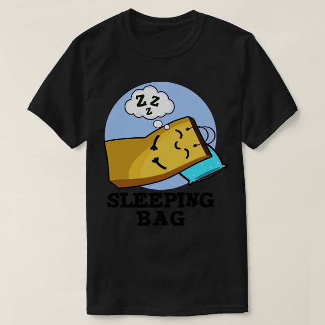 Sleeping Bag Funny Paper Bag Pun 1 T-Shirt (Design Front)