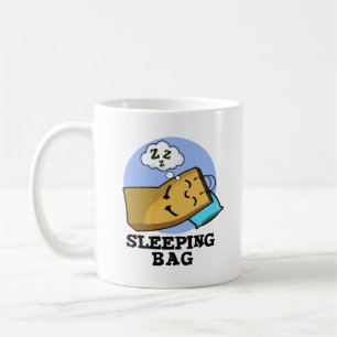 Sleeping Bag Funny Paper Bag Pun  Coffee Mug