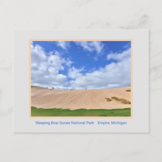 SLEEPING BEAR DUNE NATIONAL PARK/BIG DUNE BLUE SKY POSTCARD (Front)