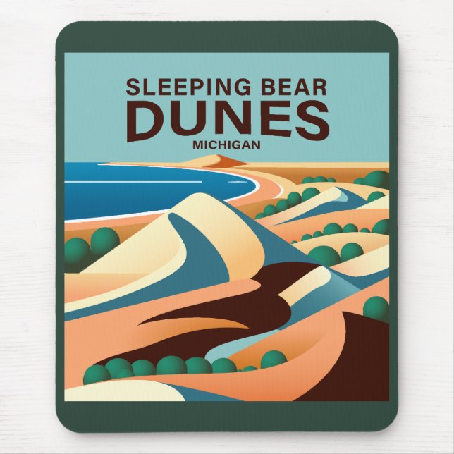 Sleeping Bear Dunes Michigan Mouse Pad (Front)