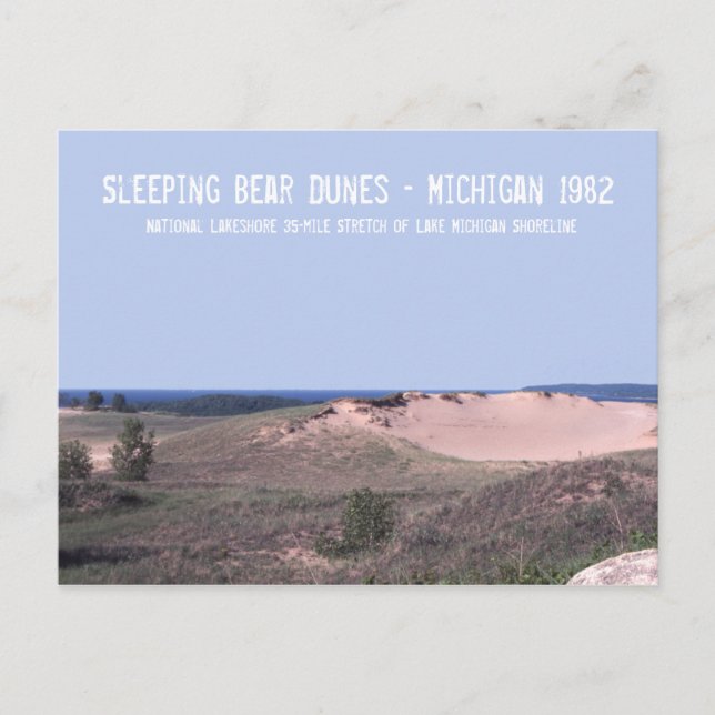 Sleeping Bear Dunes Michigan Postcard (Front)