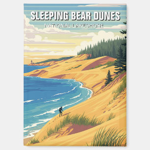Sleeping Bear Dunes Michigan Travel Magnet