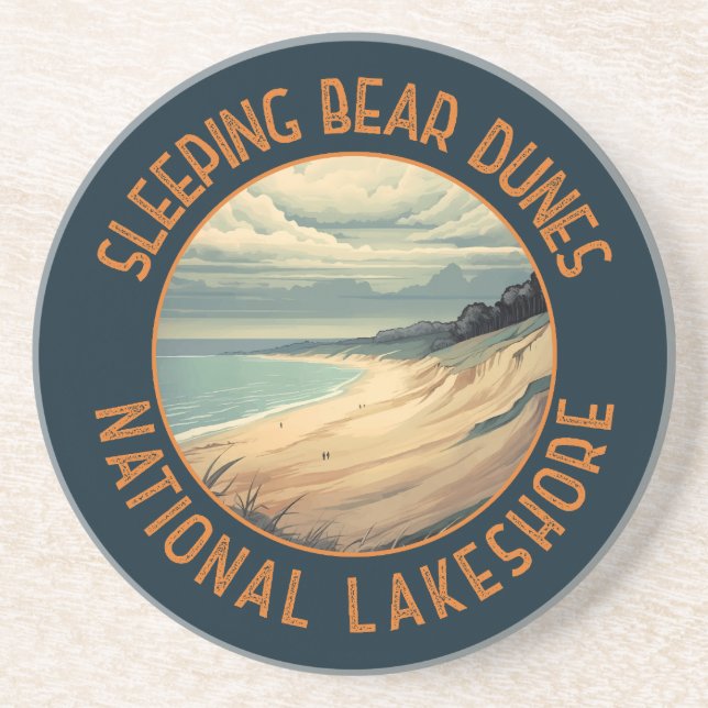 Sleeping Bear Dunes National Lakeshore Circle Coaster (Front)