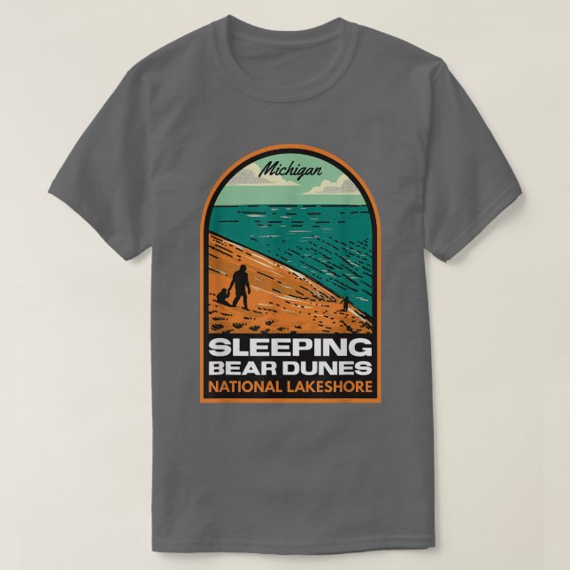 Sleeping Bear Dunes National Lakeshore Michigan Vi T-Shirt (Design Front)