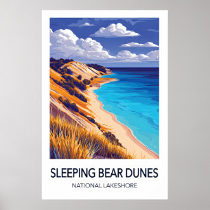 Sleeping Bear Dunes National Lakeshore Travel Post Poster