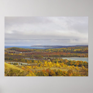 "SLEEPING BEAR DUNES ON AN OCTOBER DAY" POSTER