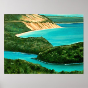 Sleeping Bear Dunes Painting Poster