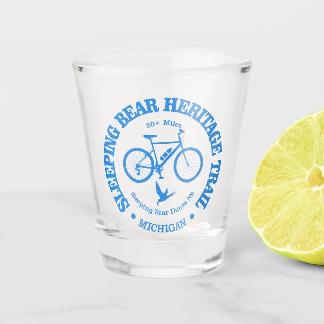 Sleeping Bear HT (cycling) Shot Glass (Front)