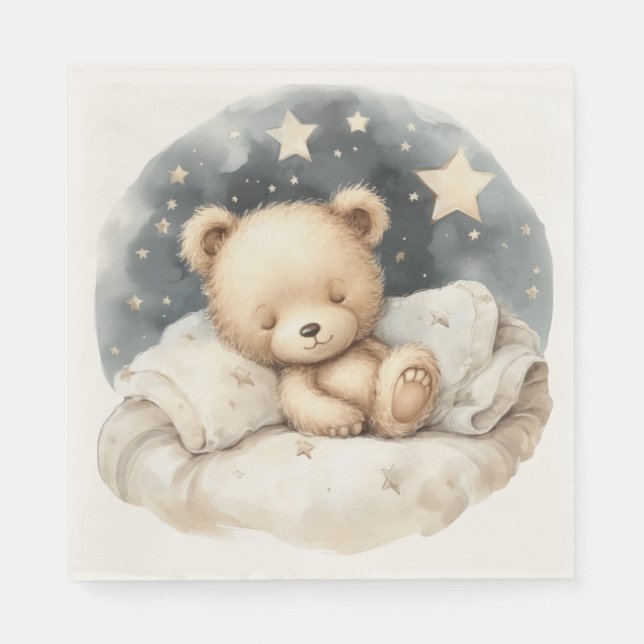 SLEEPING BEAR NAPKIN (Front)