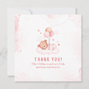 Sleeping Bear on a Cloud Thank You Card