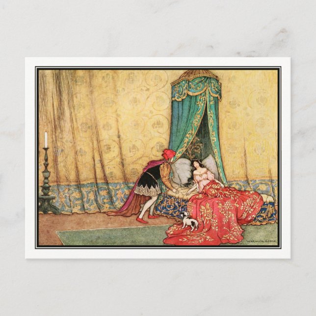 Sleeping Beauty by Warwick Goble Postcard (Front)