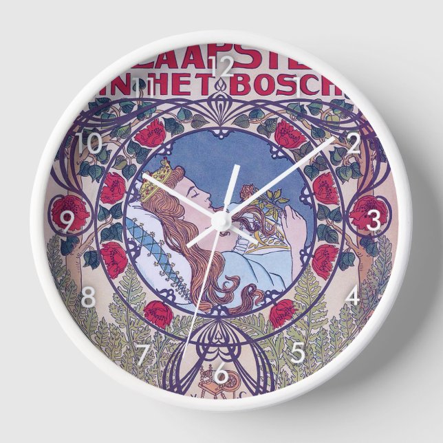 Sleeping Beauty, Cover Art, Van Caspel Clock (Front)