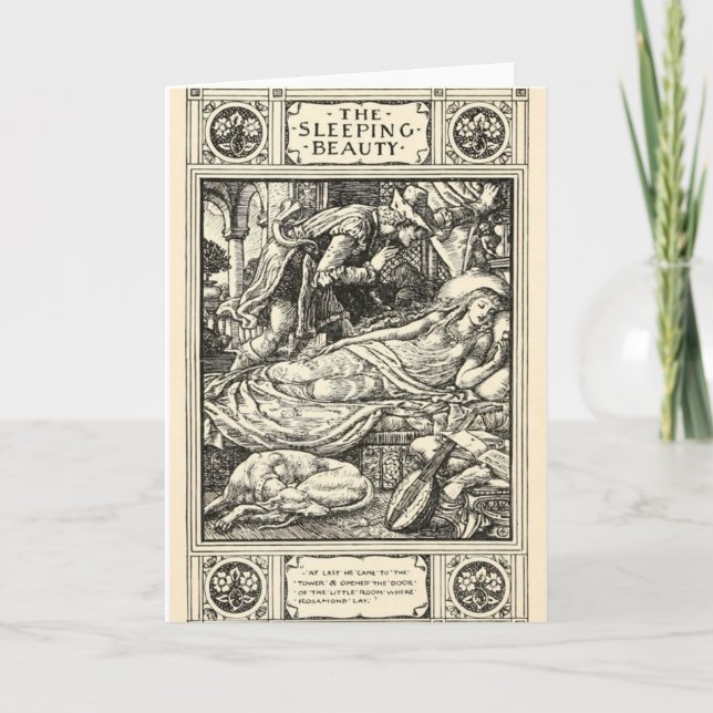 Sleeping Beauty greeting card (Front)