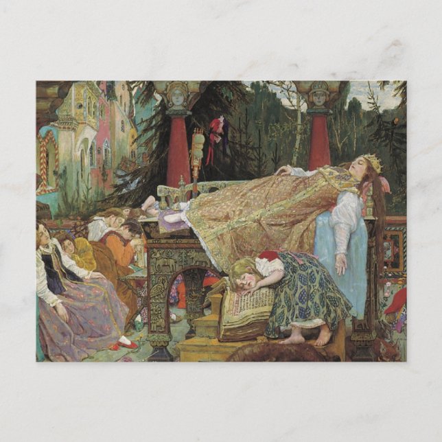 Sleeping Beauty in the Pavilion Postcard (Front)