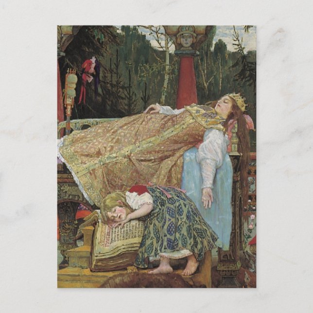 Sleeping Beauty in the Pavilion Postcard (Front)