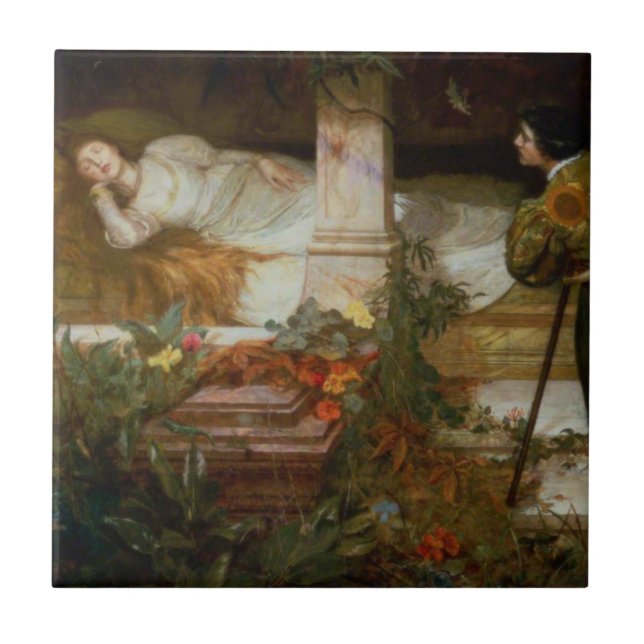 Sleeping Beauty (Sweet Princess From Fairy Tale) Tile (Front)