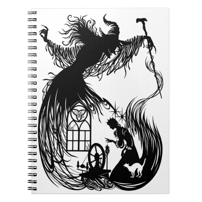 Sleeping Beauty & the Wicked Witch  Notebook (Front)